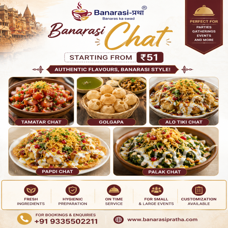 Banarasi Chat Catering (Bulk Order) – Starting From ₹51 Per Plate